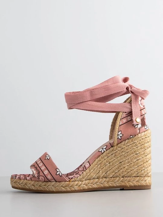Foto van product Sandalen met sleehak Stuart Weitzman donkerroze