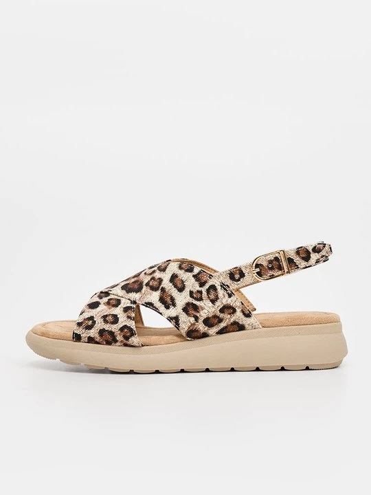 Foto van product Sandalen met sleehak Tamaris bruin