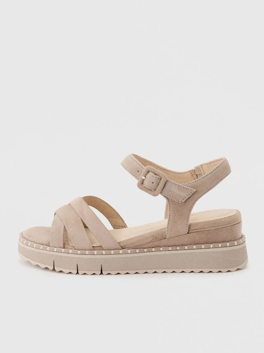 Foto van product Sandalen met sleehak Tamaris grijs