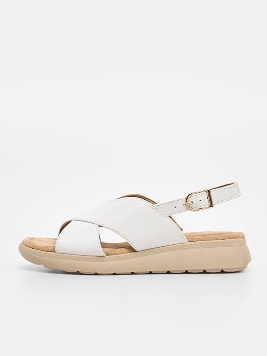 Foto van product Sandalen met sleehak Tamaris wit