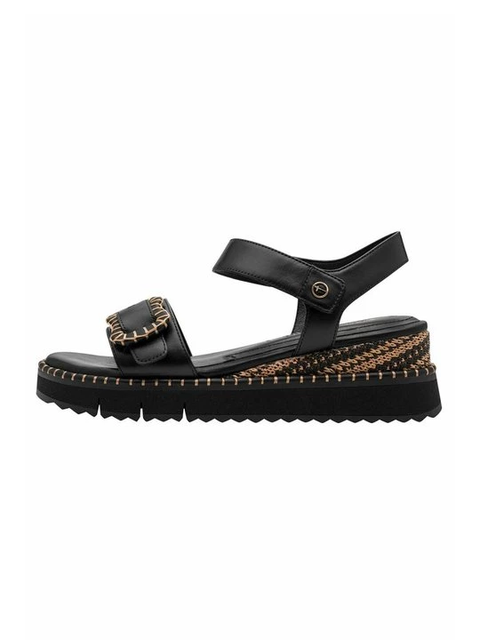 Foto van product Sandalen met sleehak Tamaris zwart