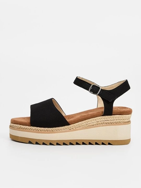 Foto van product Sandalen met sleehak Toms zwart