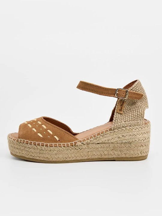 Foto van product Sandalen met sleehak Toni Pons bruin