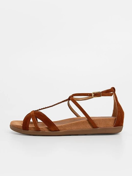 Foto van product Sandalen met sleehak Unisa bruin