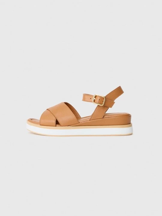 Foto van product Sandalen met sleehak Unisa bruin