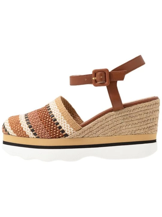 Foto van product Sandalen met sleehak Unisa cognac