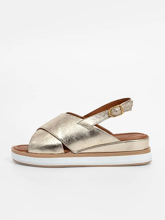Foto van product Sandalen met sleehak Unisa zilverkleurig