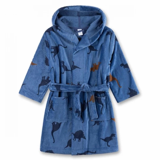 Foto van product Sanetta Badjas blauw / donkerblauw / bruin