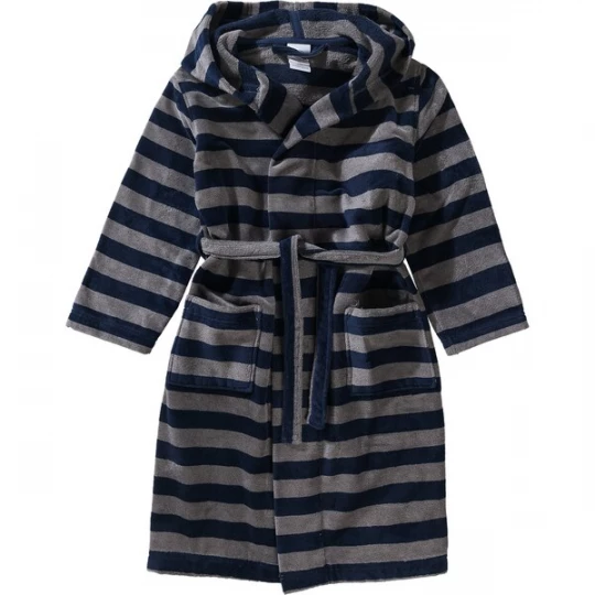 Foto van product Sanetta Badjas donkerblauw / donkergrijs