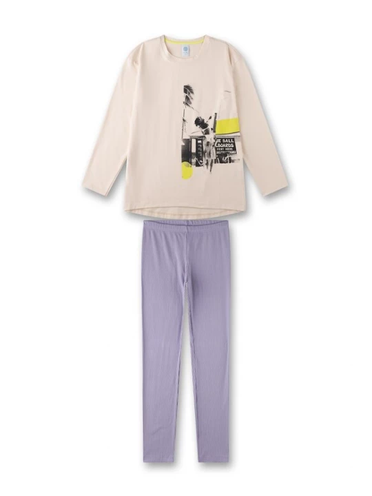 Foto van product Sanetta Nachtkledij beige / indigo / geel / zwart