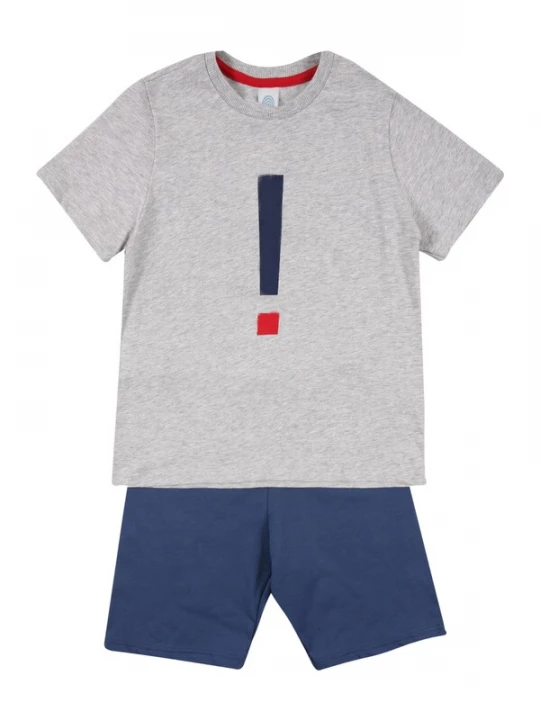 Foto van product Sanetta Nachtkledij blauw / grijs gemêleerd / rood