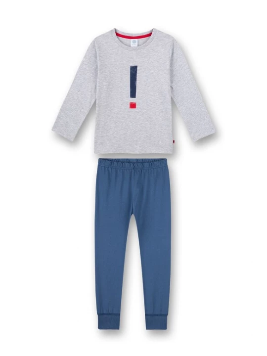 Foto van product Sanetta Nachtkledij duifblauw / grijs gemêleerd / rood
