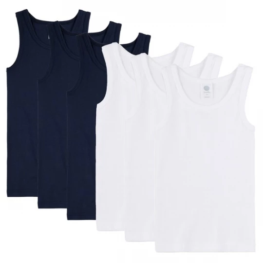 Foto van product Sanetta Onderhemd marine / wit