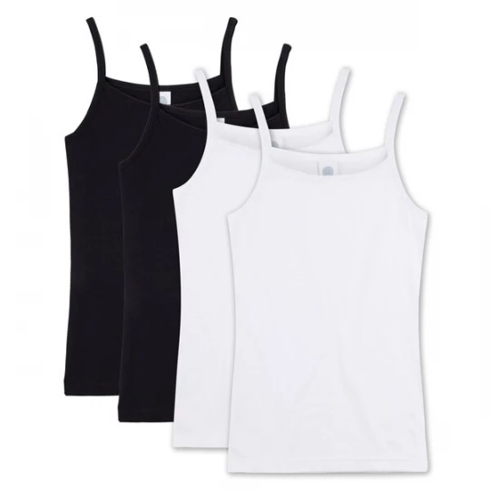 Foto van product Sanetta Onderhemd zwart / wit