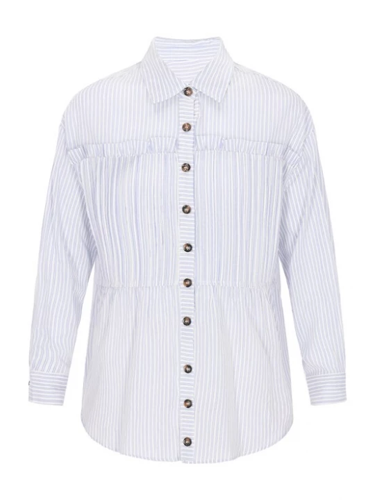 Foto van product usha BLUE LABEL Blouse indigo / offwhite