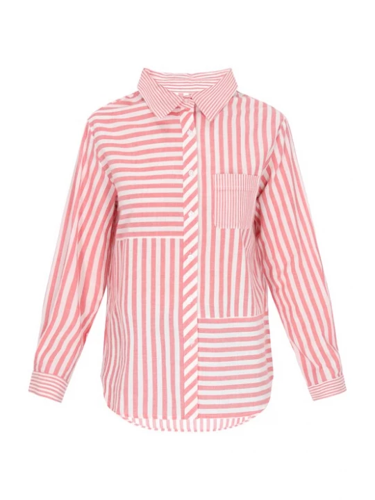 Foto van product usha BLUE LABEL Blouse lichtroze / wit