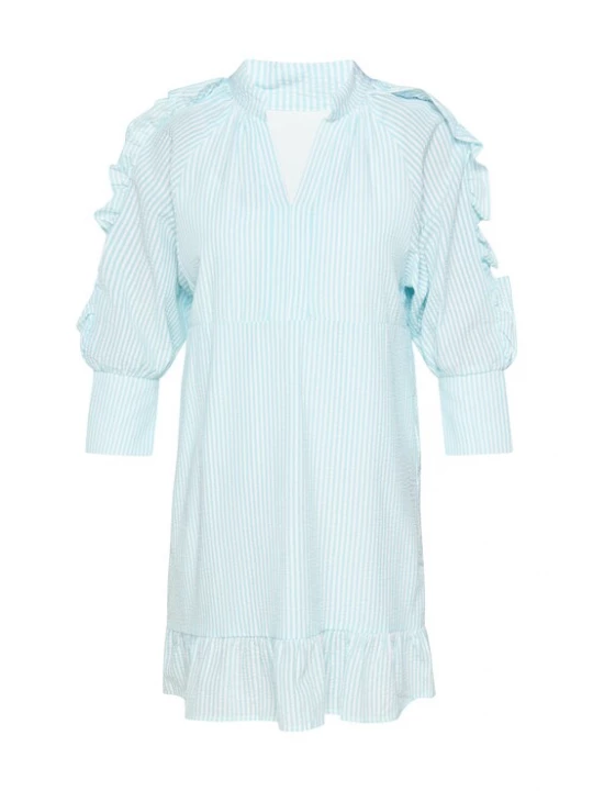 Foto van product usha BLUE LABEL Jurk 'Fashion Look' lichtblauw / wit