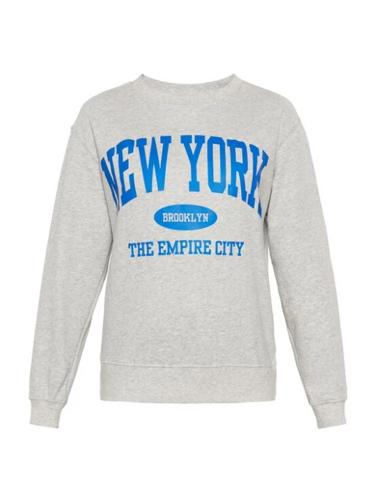 Foto van product usha BLUE LABEL Sweatshirt 'Fashion Look' ultramarine blauw / grijs
