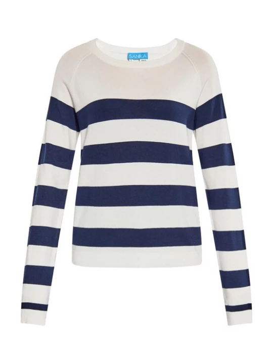 Foto van product SANIKA Trui marine / wit
