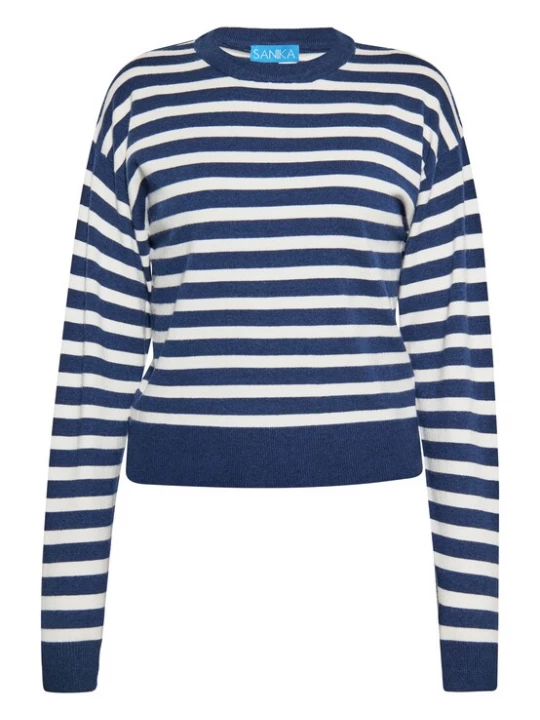 Foto van product SANIKA Trui navy / wit