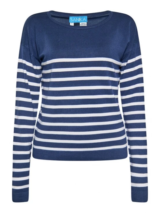 Foto van product SANIKA Trui navy / wit