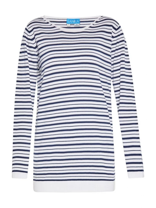 Foto van product SANIKA Trui navy / wit