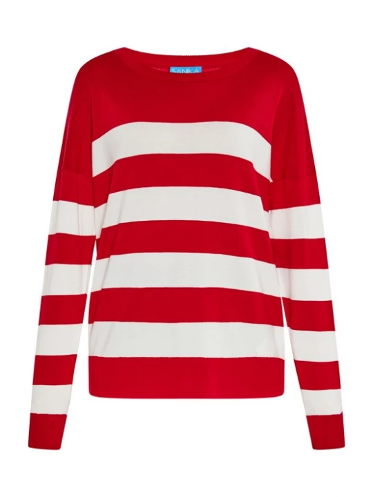 Foto van product SANIKA Trui rood / wit