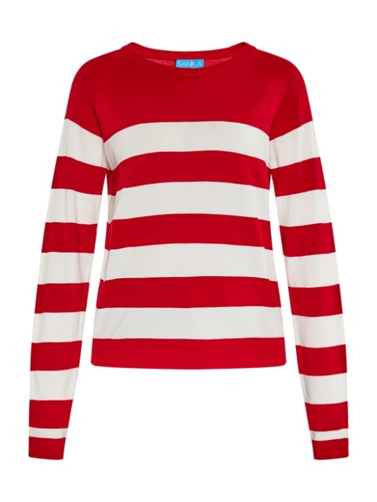 Foto van product SANIKA Trui rood / wit