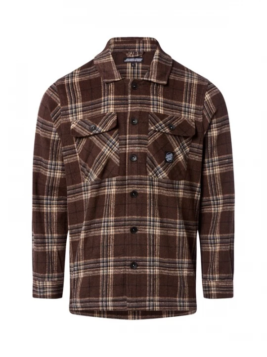 Foto van product Santa Cruz Overhemd ' Lodge Shirt ' chocoladebruin