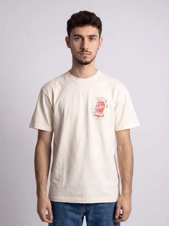 Foto van product Santa Cruz Shirt 'VTG Screaming Connect - Men' T-Shirt Ecru' beige