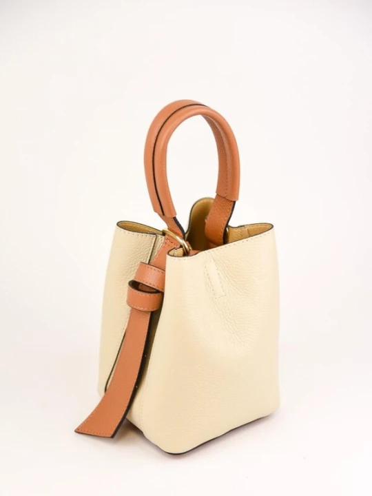 Foto van product SARA BY JG Handtas 'La Doppia' crème