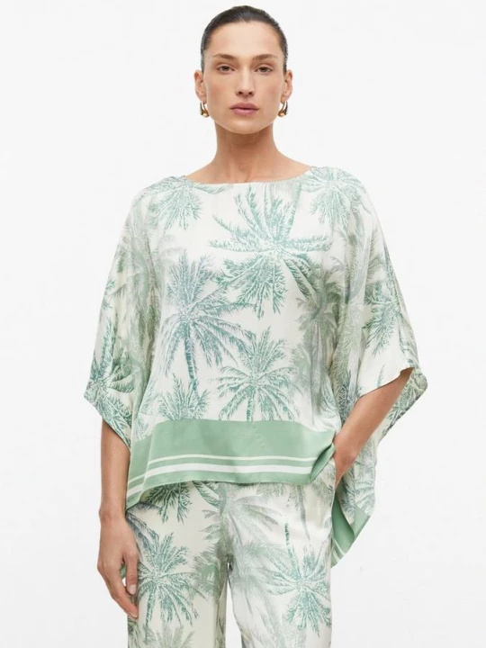 Foto van product Satijnen blouse in een losse pasvorm s.Oliver