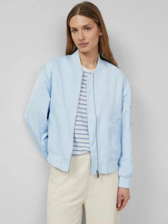 Foto van product Satijnen blouson met bomberkraag s.Oliver blauw