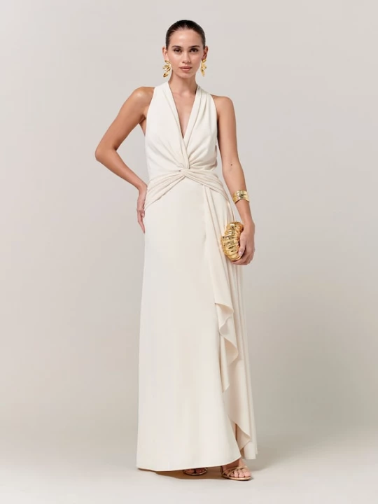 Foto van product Sável Avondjurk 'HENNIE MAXI DRESS' wit