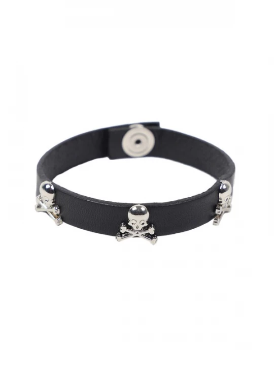 Foto van product Scalpers Armband zwart / zilver