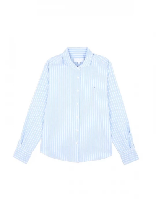 Foto van product Scalpers Blouse 'Davis' lichtblauw / wit
