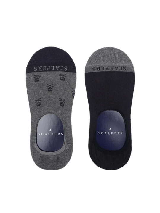 Foto van product Scalpers Enkelsokken navy / donkergrijs