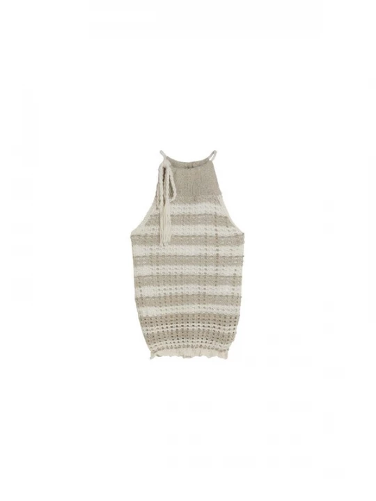 Foto van product Scalpers Gebreide top chamois / natuurwit