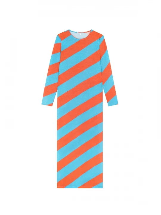 Foto van product Scalpers Jurk azuur / neonoranje