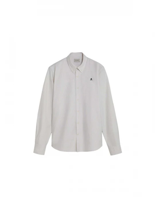 Foto van product Scalpers Overhemd beige / donkerbeige