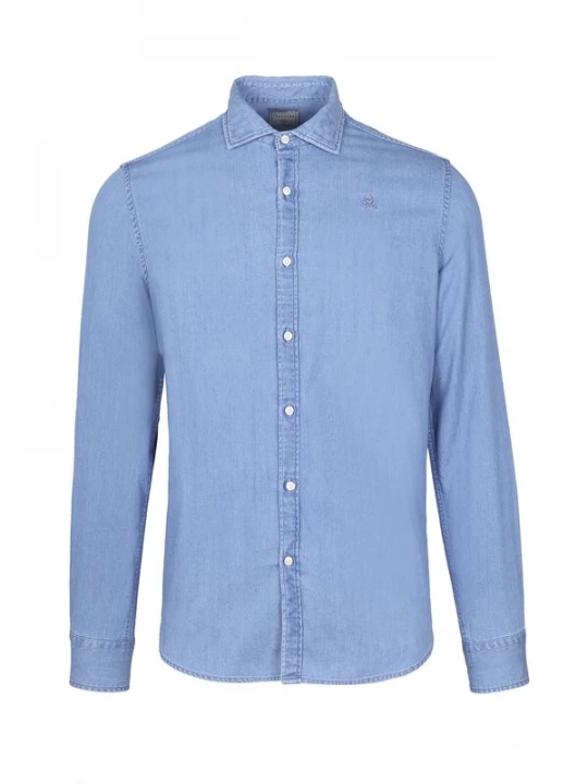 Foto van product Scalpers Overhemd blauw denim