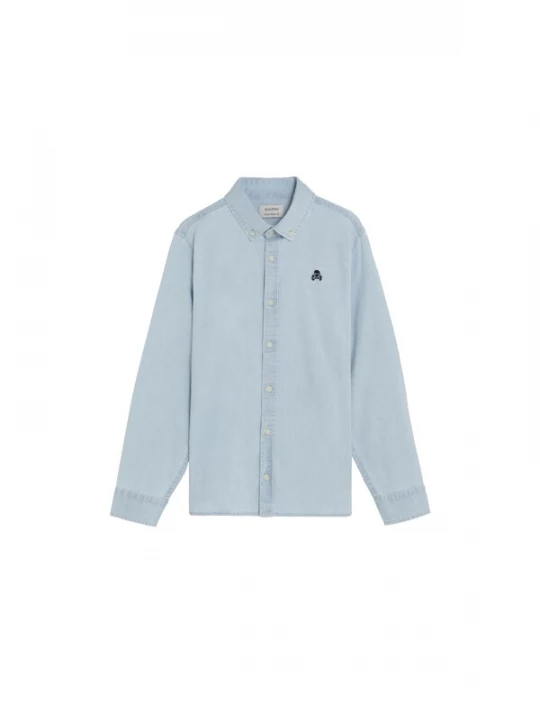 Foto van product Scalpers Overhemd ' ' blauw / lichtblauw