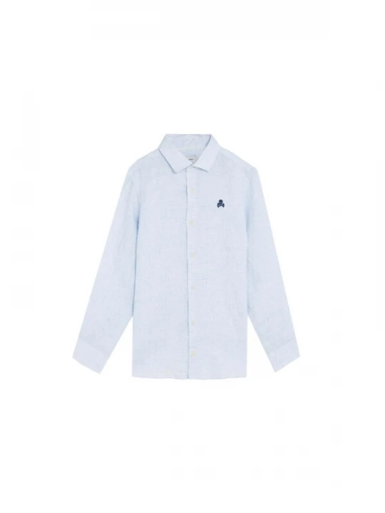 Foto van product Scalpers Overhemd navy / lichtblauw