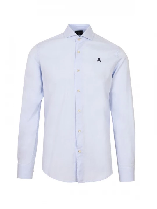 Foto van product Scalpers Overhemd navy / lichtblauw