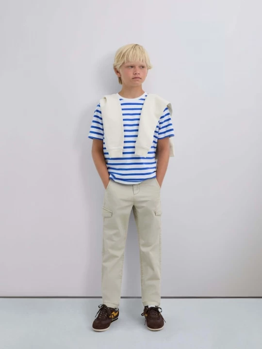 Foto van product Scalpers Shirt blauw / wit