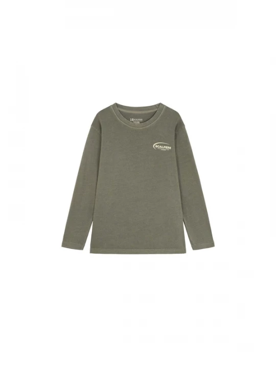 Foto van product Scalpers Shirt 'Scworldlstee' kaki
