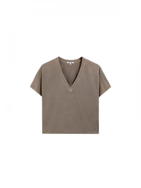 Foto van product Scalpers Shirt ' Skullv' taupe