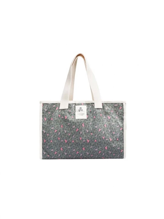 Foto van product Scalpers Shopper kaki / rosa / wit
