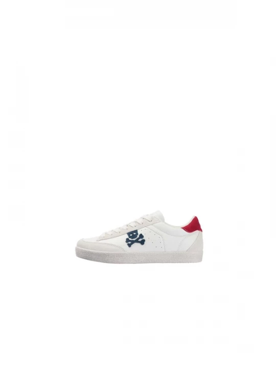 Foto van product Scalpers Sneakers 'New Gala' lichtgrijs / rood / wit