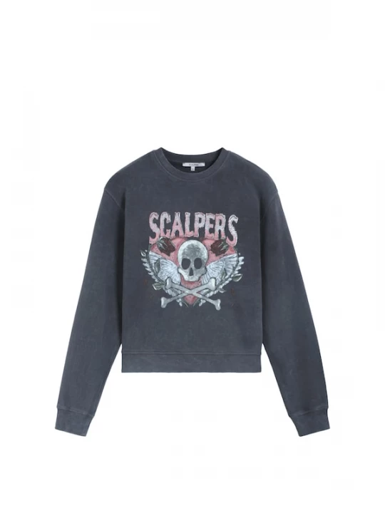 Foto van product Scalpers Sweatshirt ' ' grijs / donkergrijs
